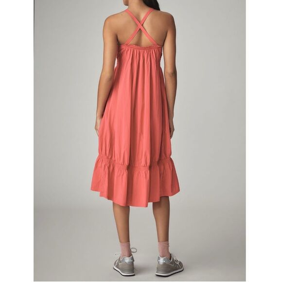 Anthropologie Daily Practice Tiered High-Low Midi Sundress in Rose sz L NWT - Picture 2 of 10